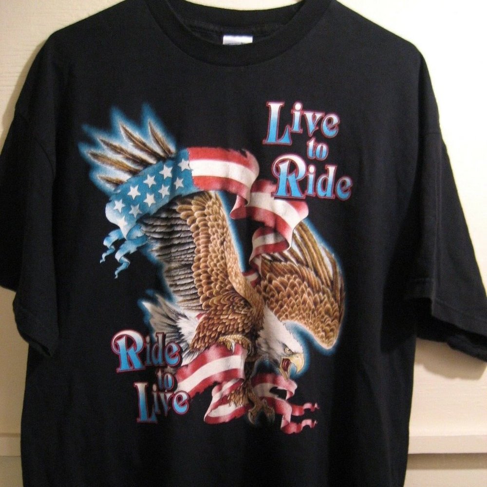 " live to ride - ride to live" xl t shirt